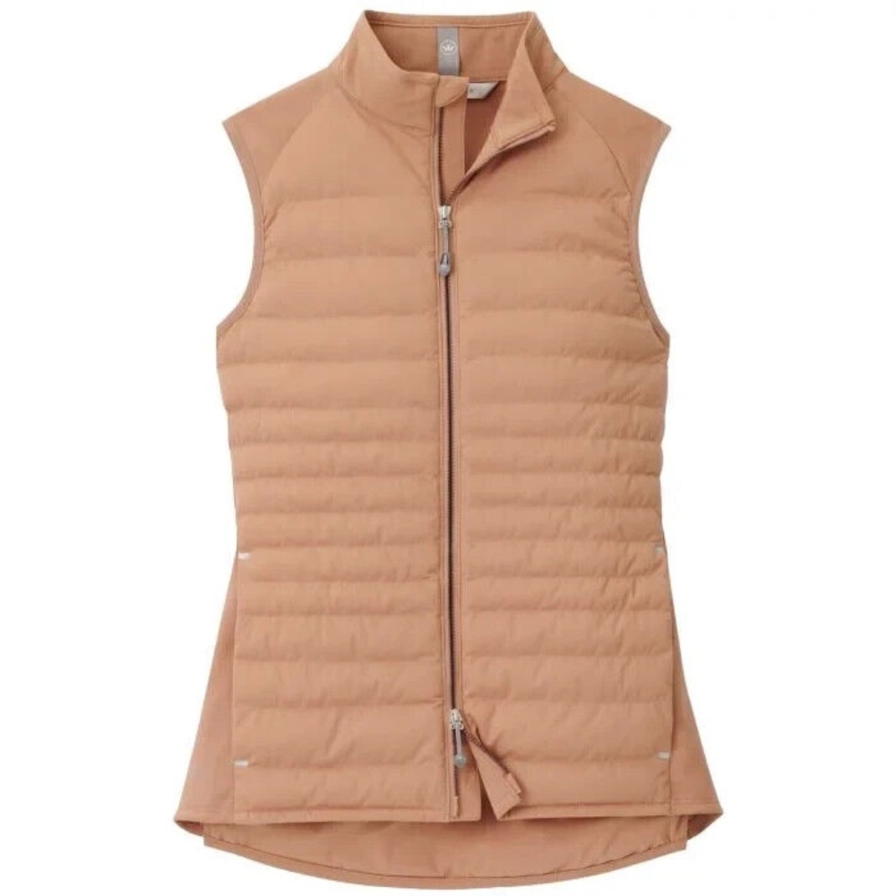 NWT Peter Millar Fuse Elite Women's Quilted Vest in Camel , Size M